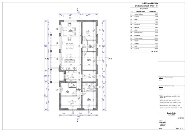 5. típus - nettó: 138,36 m²